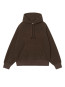 Hooded limn c fleece sweat tobacco 