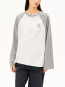 Iconic a raglan longsleeve undyed silver 
