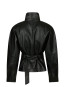 Jaclyn faux leather jacker black 