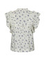 Jayla small blossom top white blue M