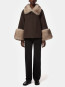 Judie wool coat brown mink 