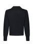 Julina check knit blouse navy 