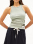 Kanitaa rib tanktop seagreen 