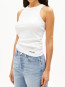 Kanitaa rib tanktop white S