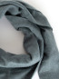 Kibo scarf triangle dk green melange 