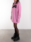 Knit oversize logo jumper begonia pink 