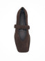 Lautan ballerina suede brown leather 