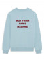 Le sweatshirt slogan lt blue 