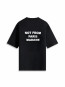 Le t-shirt slogan black 