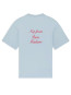 Le t-shirt slogan calligraphy lt blue 