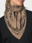 Lolana paisley knit scarf beige mel 