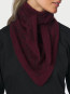 Lolana paisley knit scarf wine 