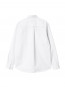 LS c logo shirt white navy 
