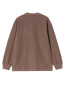 LS loose pocket t-shirt tobacco 