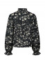 Lyla night flower blouse black 