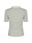 Manama stripe blouse light blue 