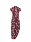 Mesh asymmetric dress zinfandel 
