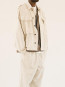 Military overshirt panna 