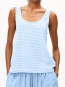 Minaami lita top oatmilk silky blue 