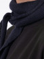 Misty knit scarf navy 