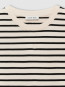 Myers cropped tee black stripe 