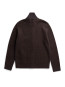 Hagen wool cotton rib cardigan dk purple 