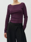 Nanlia-m evelyn t-shirt deep purple 