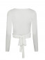 Nia jersey wrap blouse white S