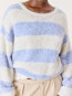 Nib 18a pullover rayures givre 