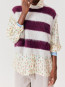 Nib 18d pullover rayures cranberry 