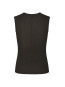 Nimbi fine rib top dark brown 