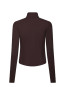 Nolana zip blouse burgundy 