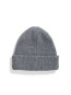 Merino lambswool beanie grey mel OS
