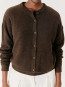 Oui 19a cardigan choco chine 