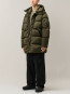 Nycra-R lens long hooded down jacket ivy green 
