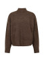 Paulina knit blouse brown melange 