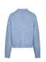 Paulina fluffy knit blouse dusty blue 