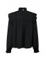 Percy soft satin blouse black 