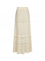 Pillina crochet knit skirt creme 