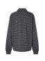 Pique longsleeve polo gray pinstripe 