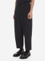 Pleated cropped pant black 