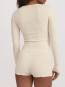 Pointelle long sleeve tee cloud 