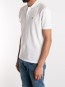 Stretch piquet poloshirt gauze white 