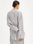 Poplin oversized shirt black comb 