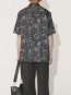 Chrome tribal printed shirt silver 
