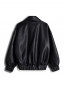 Puff paddy faux l jacket black 