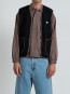 Rail zip vest nero 