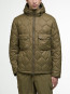 Reengineered hooded jacket beech 