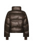 Rhea shiny puffer jacket chocolate brown 
