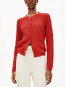 Ricalaa lino cardigan coral blush 